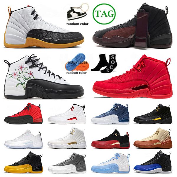 

mens jumpman 12 basketball shoes a ma maniere 12s xii emoji flu game black taxi years in china varsity floral eastside golf stealth sports s