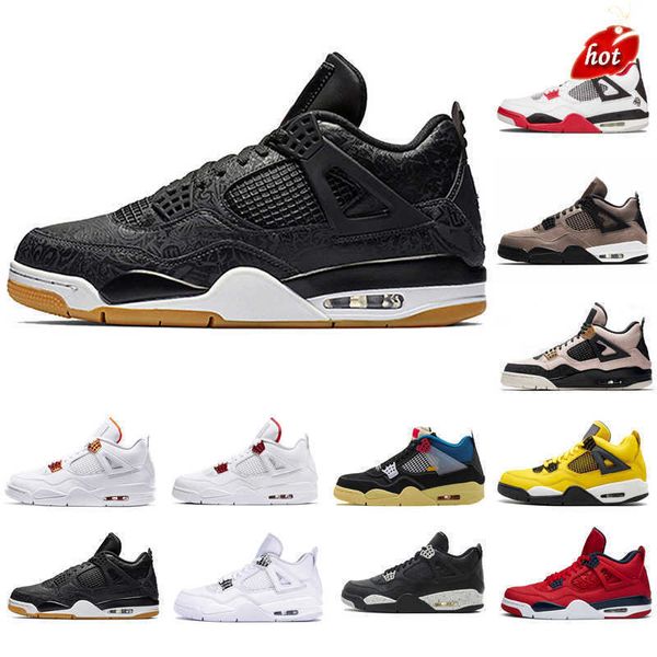 

2023 jumpman og cavs 4 mens basketball shoes 4s green punch laser black gum men sports trainers comfortable.