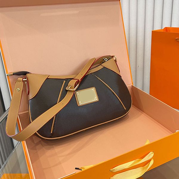 

33cm vintage bag retro single shoulder underarm bags women handbags crossbody designer bags luxurys purse large capacity canvas genuine leat