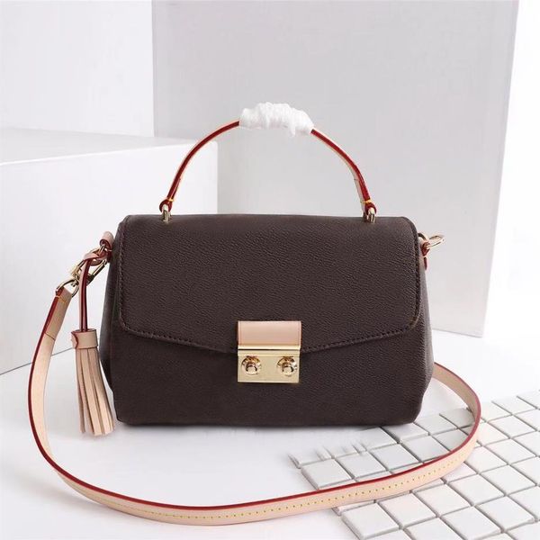 

croisette compact shoulder bag coated canvas leather gold-color hardware women's classic handbag luxury designer fashion cros229l