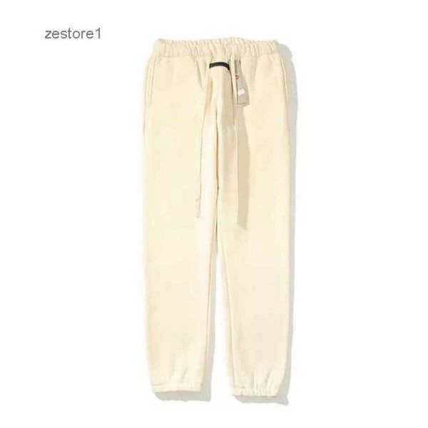

men's and women's high street brand ess pants glue pressing letter double thread tide leisure plush guard trousers ra7fu8qy qxmt, Black