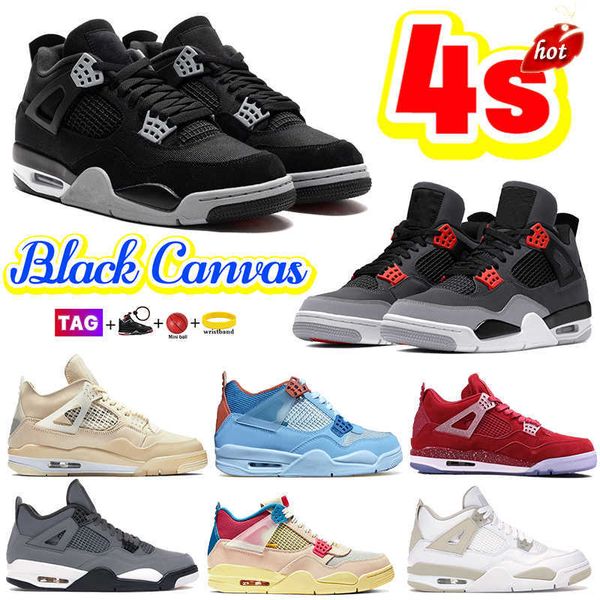 

2023 jumpman og jumpman 4 basketball shoes designer men 4s black canvas infrared white x sail sp taupe haze unla guava ice blue oklahoma pe