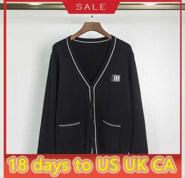 

autumn winter 2022 fashion ladies sweater cardigan designer v-neck high-end luxury sweatshirt comfortable harajuku personality button capepk, White;black