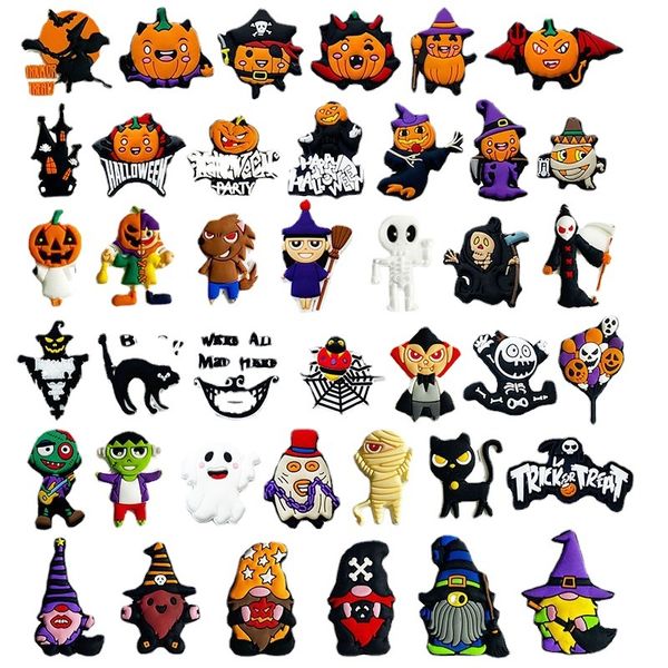 

anime charms wholesale childhood memories halloween pumpkin dark series funny gift cartoon charms shoe accessories pvc decoration buckle sof, Blue