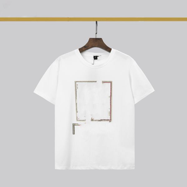 

men's t-shirt 2023 men's t-shirts fendyity fashion cotton soft wrinkle resistant printed letter casual student short sleeve 04-07, White;black