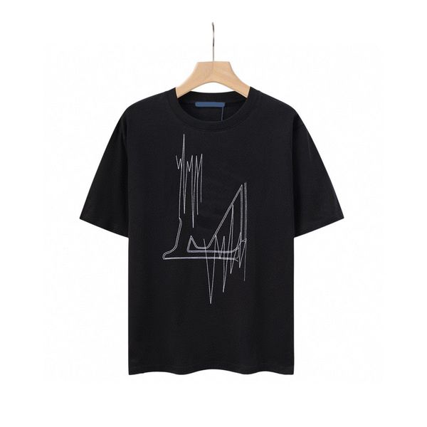 

men's plus tees & polos designer round neck embroidered and printed polar style summer wear with street pure cotton t2h5, Black;brown