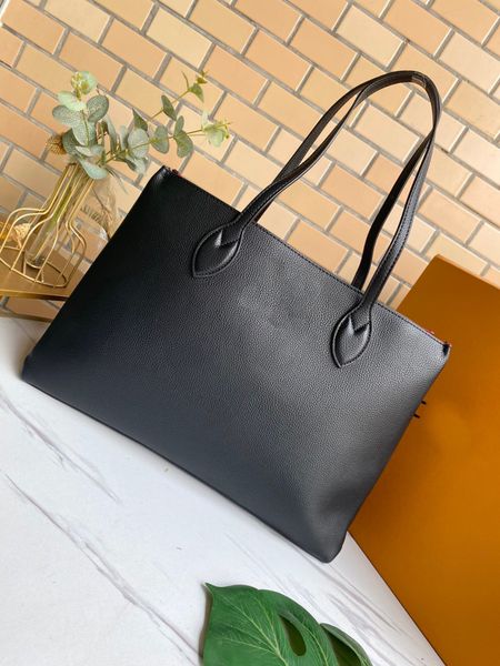 

large capacity luxury designer women shoulder bag tote leather totes bag 42cm cosmetics key luxurys handbags good zipper wallet purse