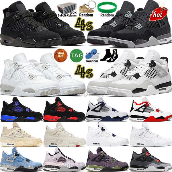 

2023 jumpman og sail military black cat white oreo 4 4s mens basketball shoes university blue thunder fire red blank violet ore bred canvas