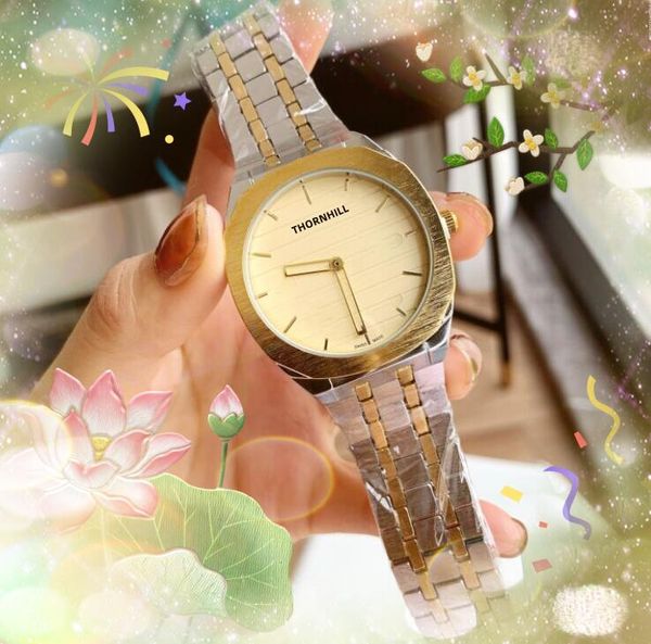 

Popular Small Bee Dial Watches Women Classic Atmosphere Business Switzerland Japan Quartz Movement Fine Stainless Steel Belt Nice Bracelet Wristwatch, Brown