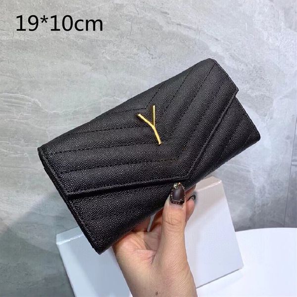 

designer wallet woman mens wallets long purse purses mini card holder fashion clutch zipper pouch note compartment genuine leather black 5a, Red;black