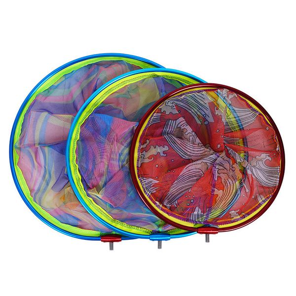 

fishing net a large number of wholesale printing nano color painting net head aluminum alloy small close eye net fishing accessories