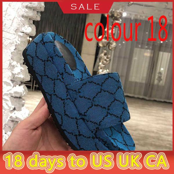 

beach slippers fashion thick bottom designer women shoes cartoon alphabet lady platform leather heels letter slides high heel sandalscsqt, Black