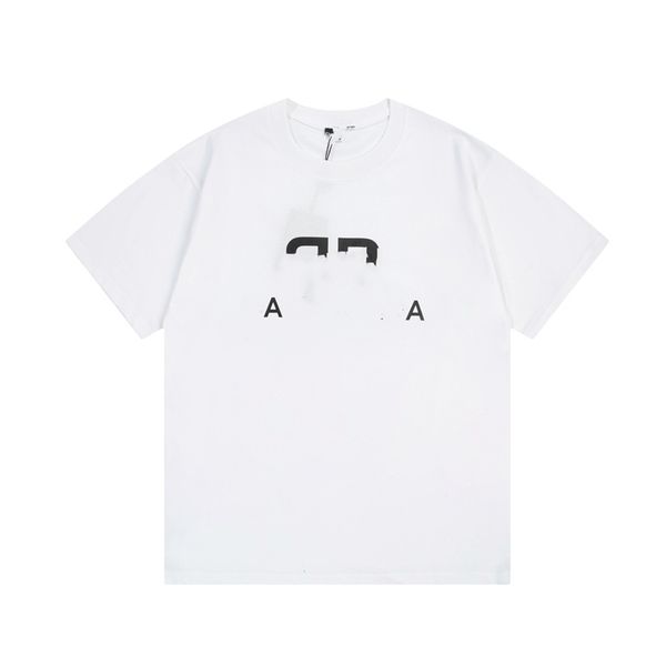 

men's t-shirt 2023 balencaigaity fashion design men's t-shirts womencotton wrinkle proof printed letter logo casual couple clothin, White;black