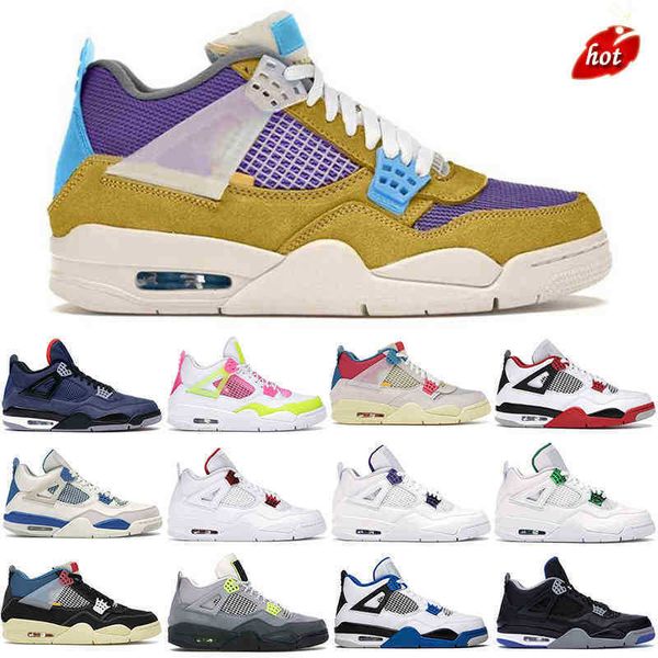 

2023 jumpman og 2022 sports basketball shoes men 4s 4 oreo pure money comfortable grey royalty university red union guava lemon thunder mens, Black