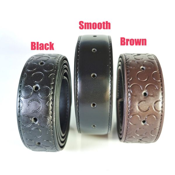 

2023mens luxury belts for jeans design men fashion print or smooth belt 3.5cm combination box size, Black;brown