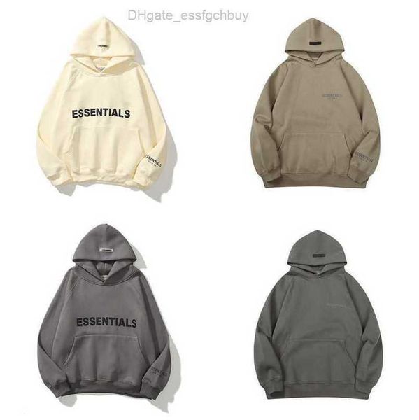 

essentials luxury men's sweatshirts jackets ess hoodies men women letter pullover hooded fashion hip hop sweatshirt sweater hoodie casu, Black;brown