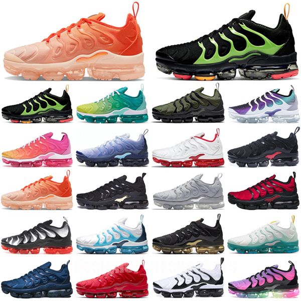 

tennis plus tn running shoes tns men women triple black obsidian since 1972 orange gradients olive womens mens sneakers trainers