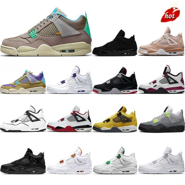 

2023 jumpman og new arrive jumpman basketball shoes 4s 4 taupe haze shimmer desert moss black cat court purple alternate 89 cool grey diy li
