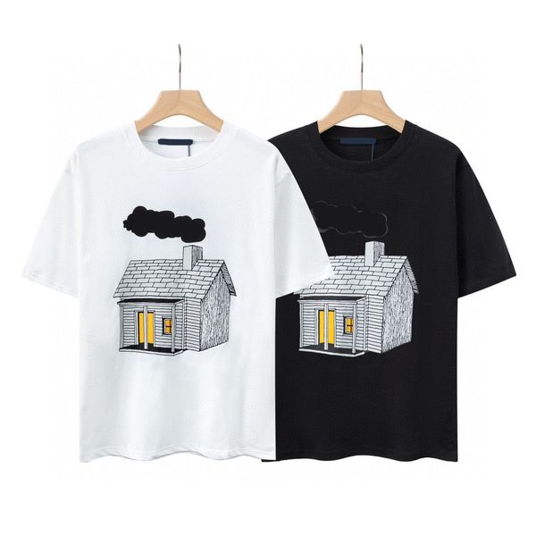 

men's plus tees & polos round neck embroidered and printed polar style summer wear with street pure cotton efe e2s, Black;brown