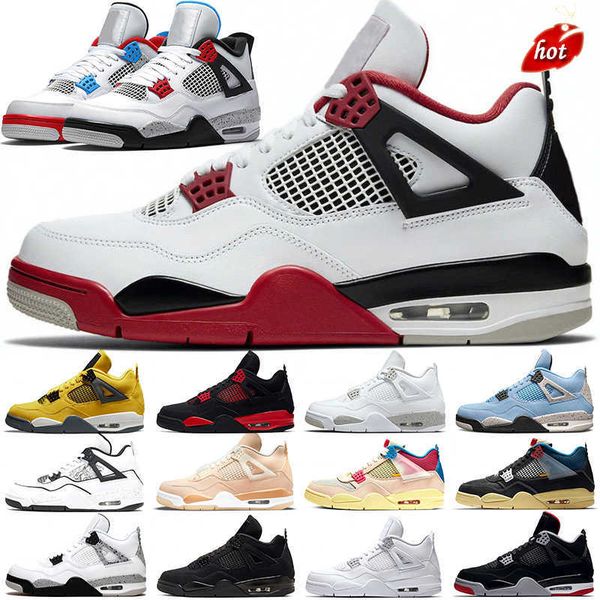 

2023 jumpman og jumpman 4s basketball shoes 4 men women black cat red thunder lightning university blue white oreo bred pure money high mens