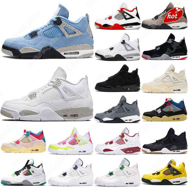 

2023 jumpman og 7-13 dropshipping 4s desert moss basketball shoes for men women 4 university blue #53 taupe haze bred sail court purple mens, Black