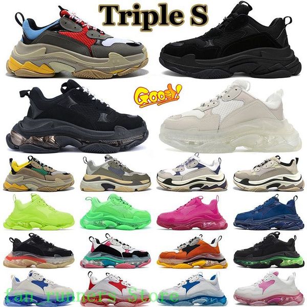 

balencigas balencaigaity designer triple s men women casual shoes sneakers platform black white grey red pink blue green light qoq