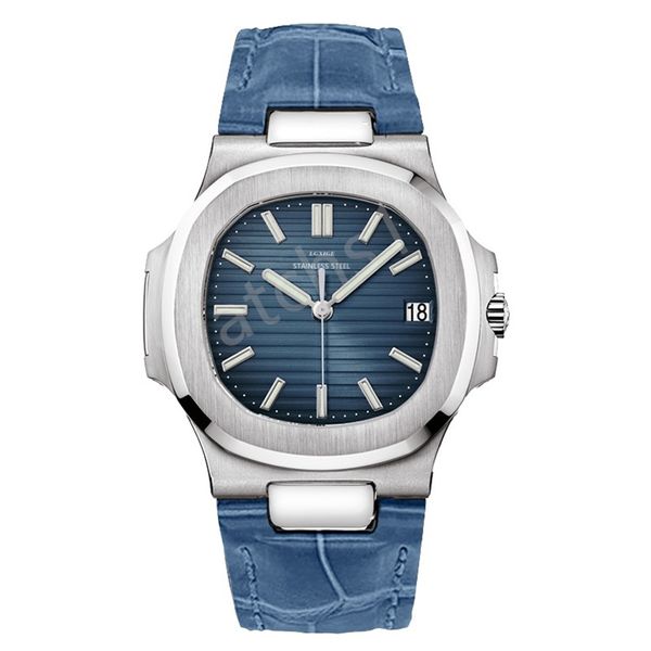 

men's waterproof design luxury watch mechanical 304l boutique steel strap designer quality aaa wholesale date gift watch diamond automa, Slivery;brown