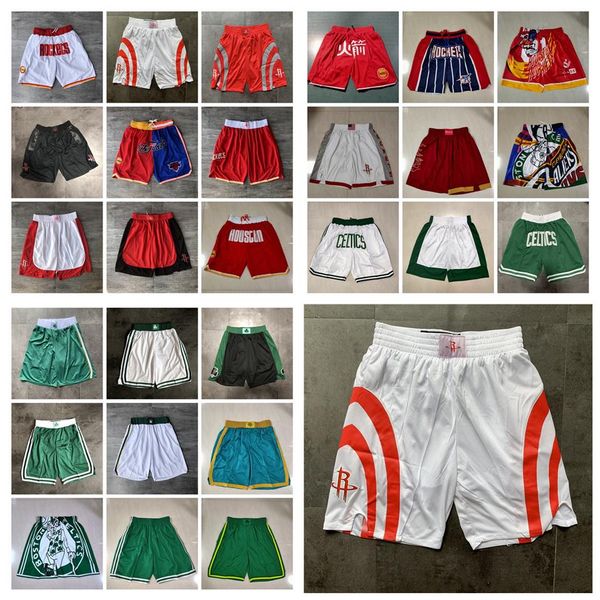 

men team basketball shorts just don co-branded short stripe regular version hip pop sport wear pant with pocket zipper sweatpants 266p, Black