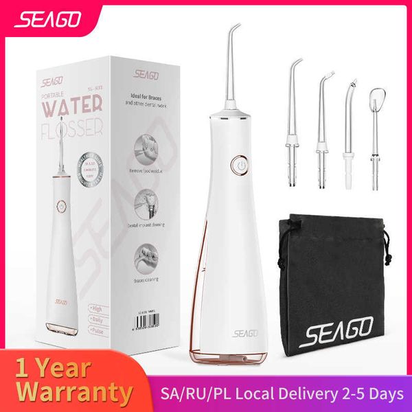 

oral irrigators other hygiene seago water flosser dental jet sg8001 usb rechargeable proof teeth cleaner 221215