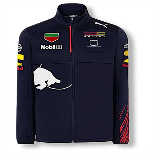 

f1 racing jacket 2022 spring and autumn team zipper hooded sweater with the same custom 3utn, Black