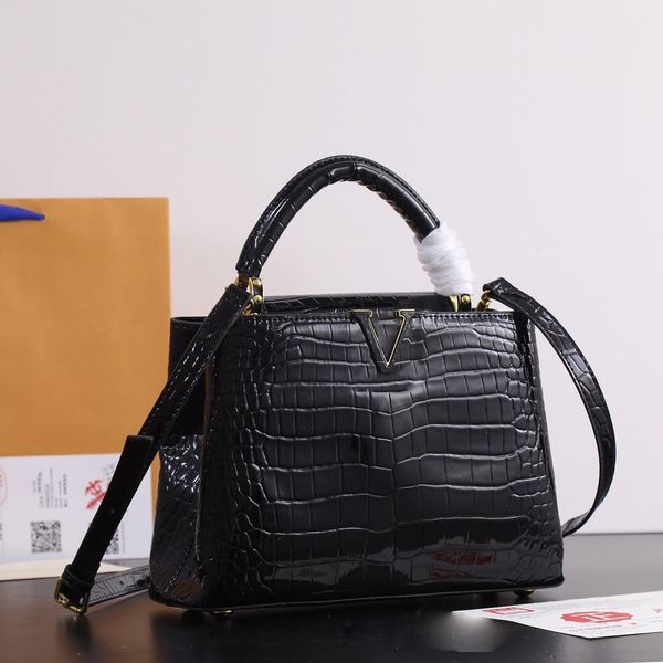 

classic crocodile grain luxurys designers bag totes designer handbags women one shoulder bag cross body high-end design tote bags