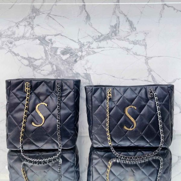 

bags totes handbag designer bag women classic imitation famous brand large capacity plaid lettering shoulder bag versatile commuter chain pa