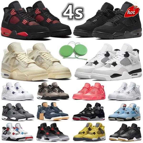 

2023 jumpman og 4 4s men women basketball shoes sneaker military black cat red thunder white oreo unc blue sail metallic lightning bred grey