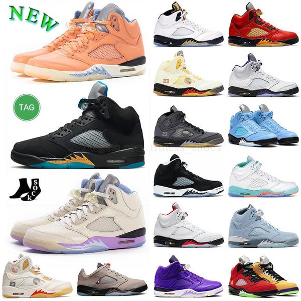 

basketball shoes 5s jumpman 5 original mens sports 2023 psgs pumice white sail court purple what the concord black musilin eur 36-47 us13 sn