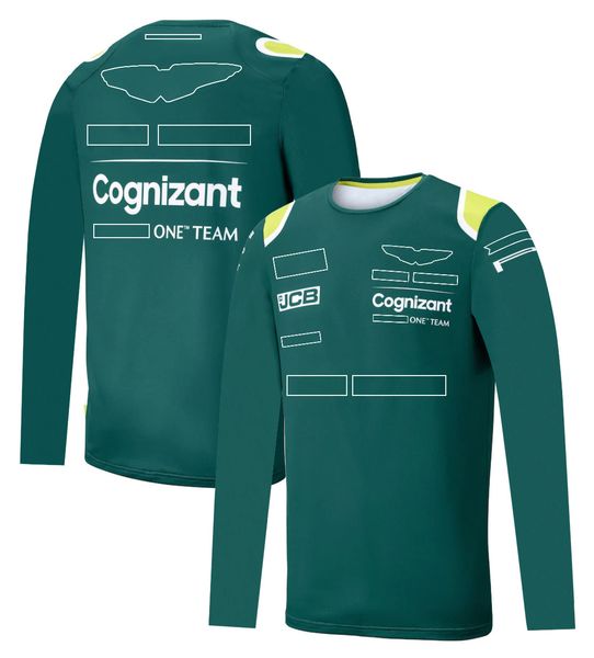 

2022f1 work racing suit car logo custom team long sleeve t-shirt fan speed dry short sleeve round leader car work clothes
