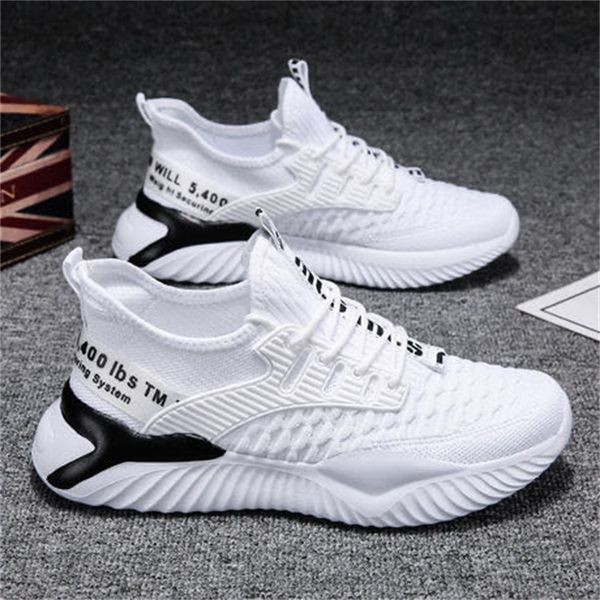 

running shoes for men white black green breathable fashion knit jogging comfortable soft lace up sport sneakers casual mens trainers 40-44