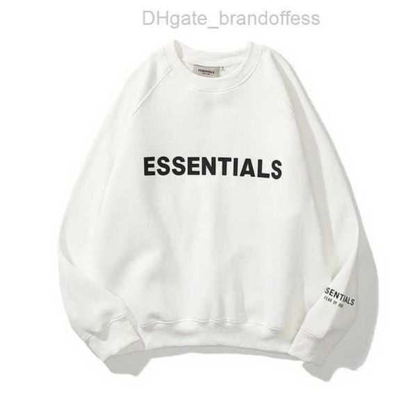 

sweatshirts luxury men's ess jackets hoodies men women essentials chest letter sweater sportswear hooded casual pullover couple jacket, Black