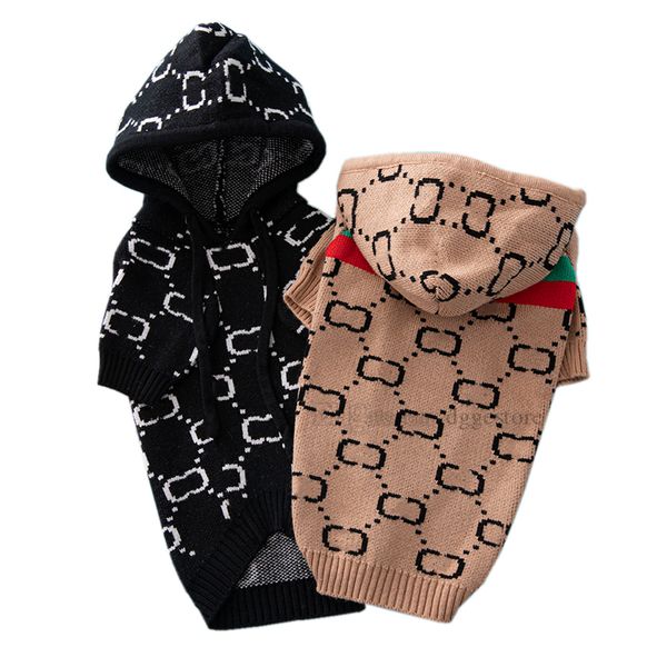 

designer dog clothes winter dog apparel dogs sweaters hoodie classic letters pattern pullover puppy sweatshirts warm pet sweater for small d