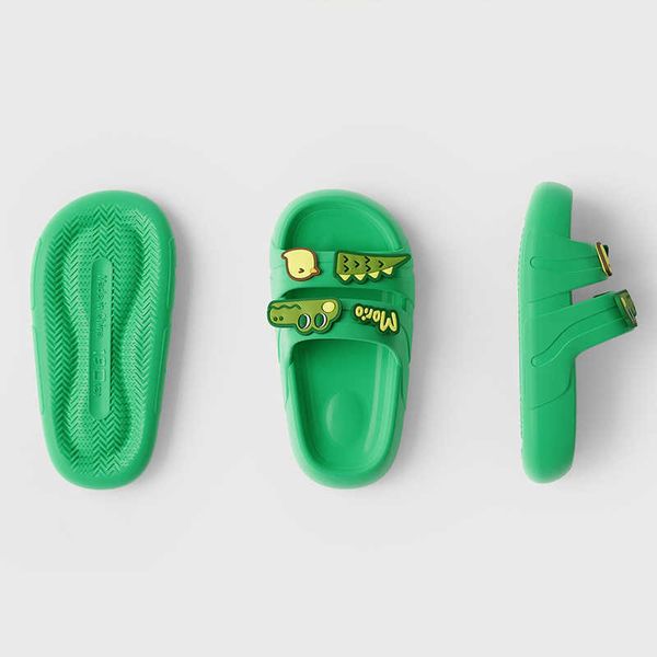 

slipper kids slippers soft non slip solid bathroom beach shoes children indoor sandals summer shoes for boys and girls enfant t230302, Black;grey