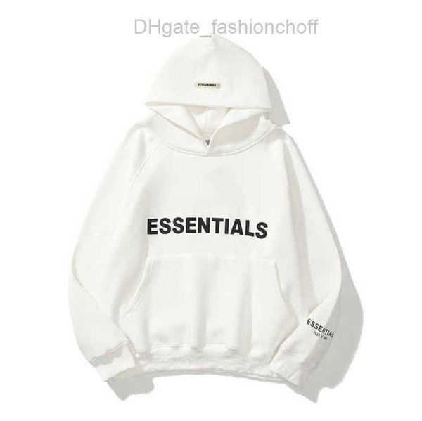 

men's ess sweatshirts jackets luxury hoodies men women essentials chest letter sweater sportswear hooded casual pullover couple jacket, Black