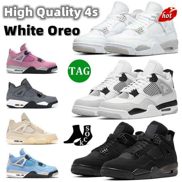 

2023 jumpman og 2022 basketball shoes 4 4s men women designer sneakers outdoor running shoes boots red thunder university blue tour yellow 1, Black