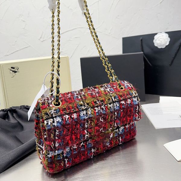 

cc bags luxury brand cross body trend splicing women crossbody bag matelasse large capacity classic double flap shoulder bag retro handbag w