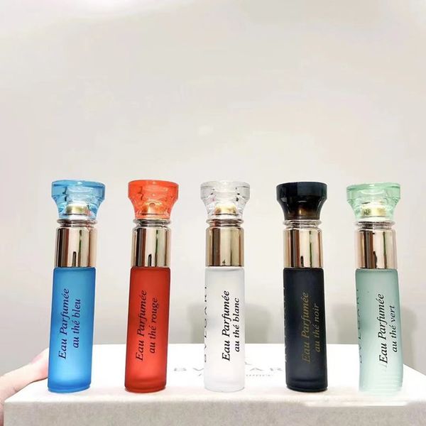 

new charming perfume tea fragrant 10ml gift set 5pieces edp white black red green tea au the noir bleu rouge vert blanc lasting delivery