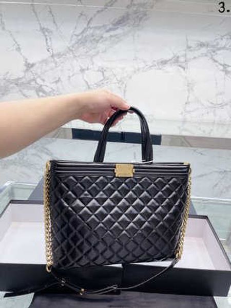 

totes bag girl 2023 new black tote bag one shoulder designer bag totes luxury brand fashion chain female bags shoulder handbags w230104