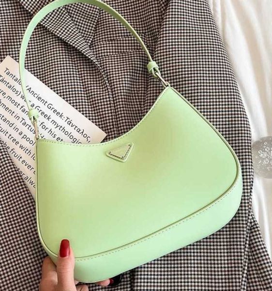 

hobo 2023 new underarm hobo shoulder bags handbags crossbody bag heart-shaped decoration tarpaulin macaron color genuine leather