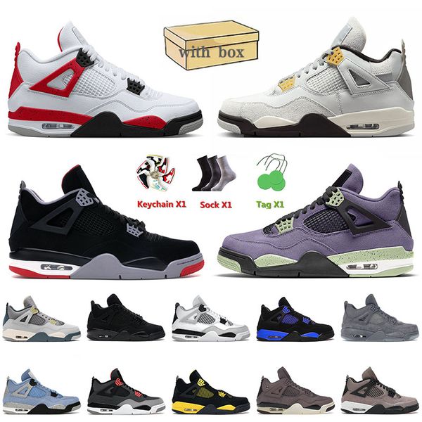 

basketball men jumpman shoes 4 4s iv fashion pn dust red cement bred kaws grey doernbecher seafoam mens women trainers sneakers size