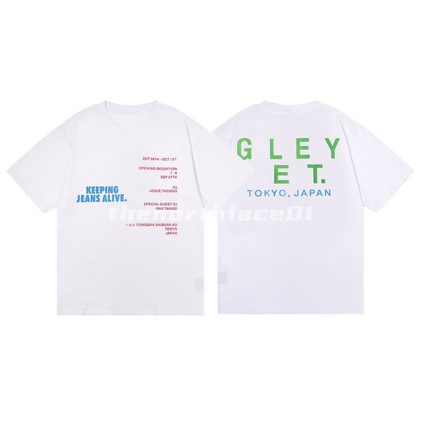 

luxury fashion brand mens t shirt colorful lettering summer short sleeve round neck loose t-shirt casual white, White;black