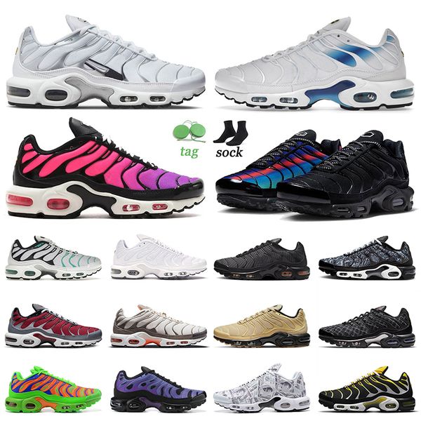 

2023 tn cushion running shoes tns plus se trainers white black spray paint dusk unity hyper jade shattered ice gum treeascape mint green sne
