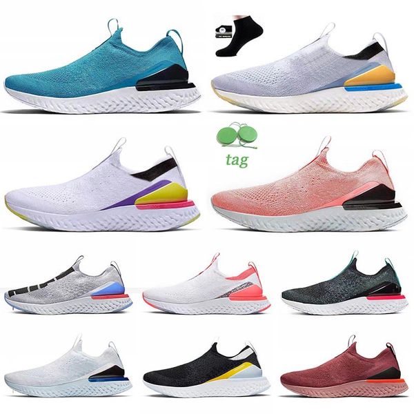 

2023 designer epic react jogging running shoes mens womens fly knit v2 pewter black lake blue white purple silver grey burgundy sea mist spo