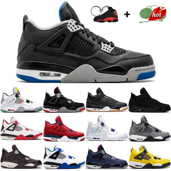 

2023 jumpman og 4 men basketball shoes 4s oreo pure money comfortable grey royalty university red desert moss sail bred neon mens trainers s, Black